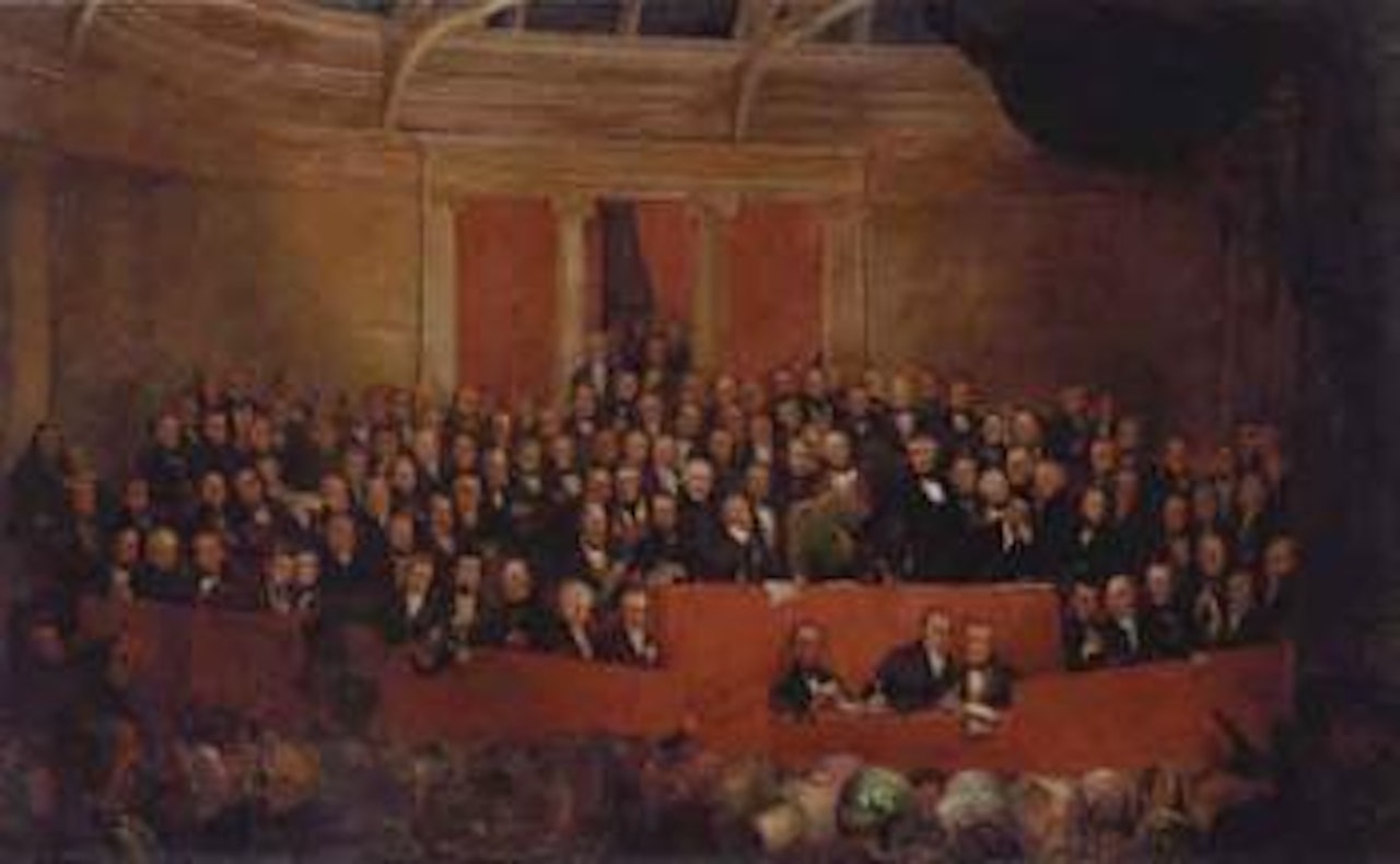 William Pitt the Younger handing over his Sherrifdom to the Duke of Wellington by English School