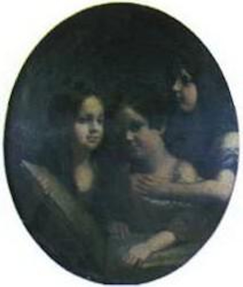 Portrait of three children by English School