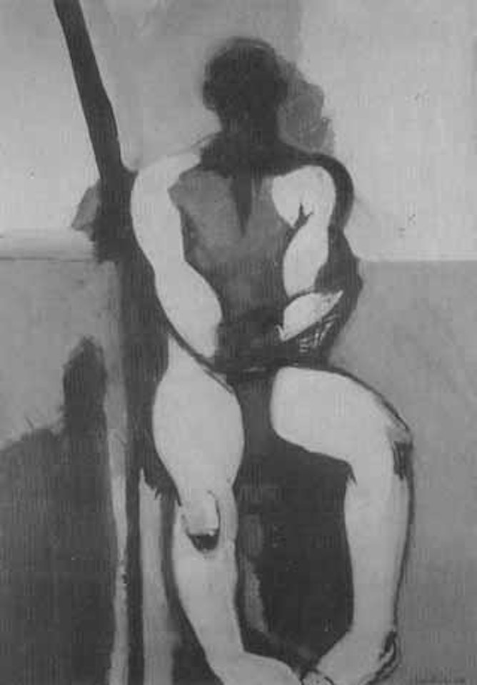 Seated figure by Keith Vaughan