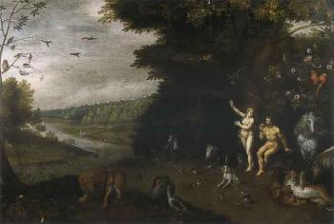 Eve offering the forbidden fruit by Jan Brueghel the Younger