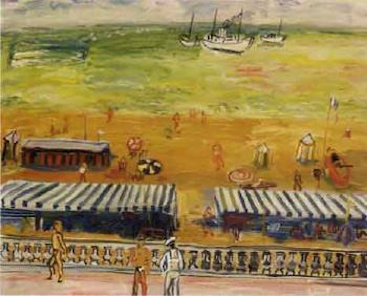 Beach with figures by Carlos Nadal