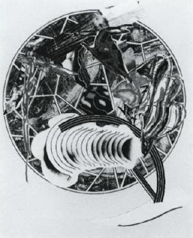 The whale as a dish, plate 6 from the waves II by Frank Stella