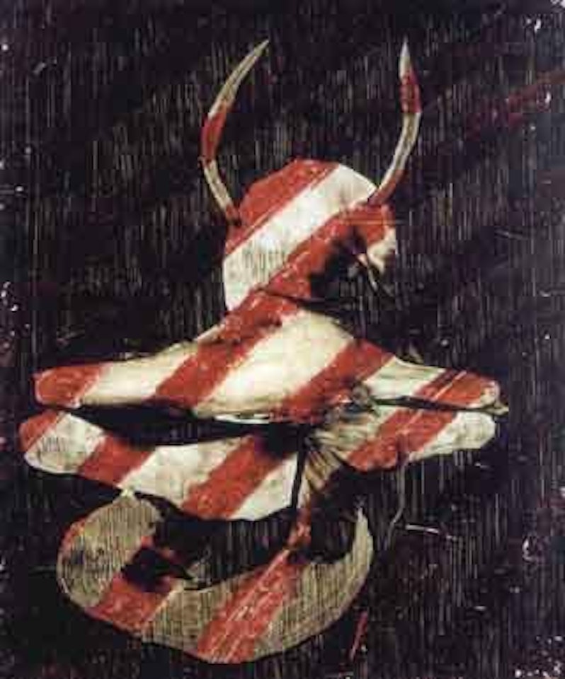 Abstract study with red by Sidney Nolan