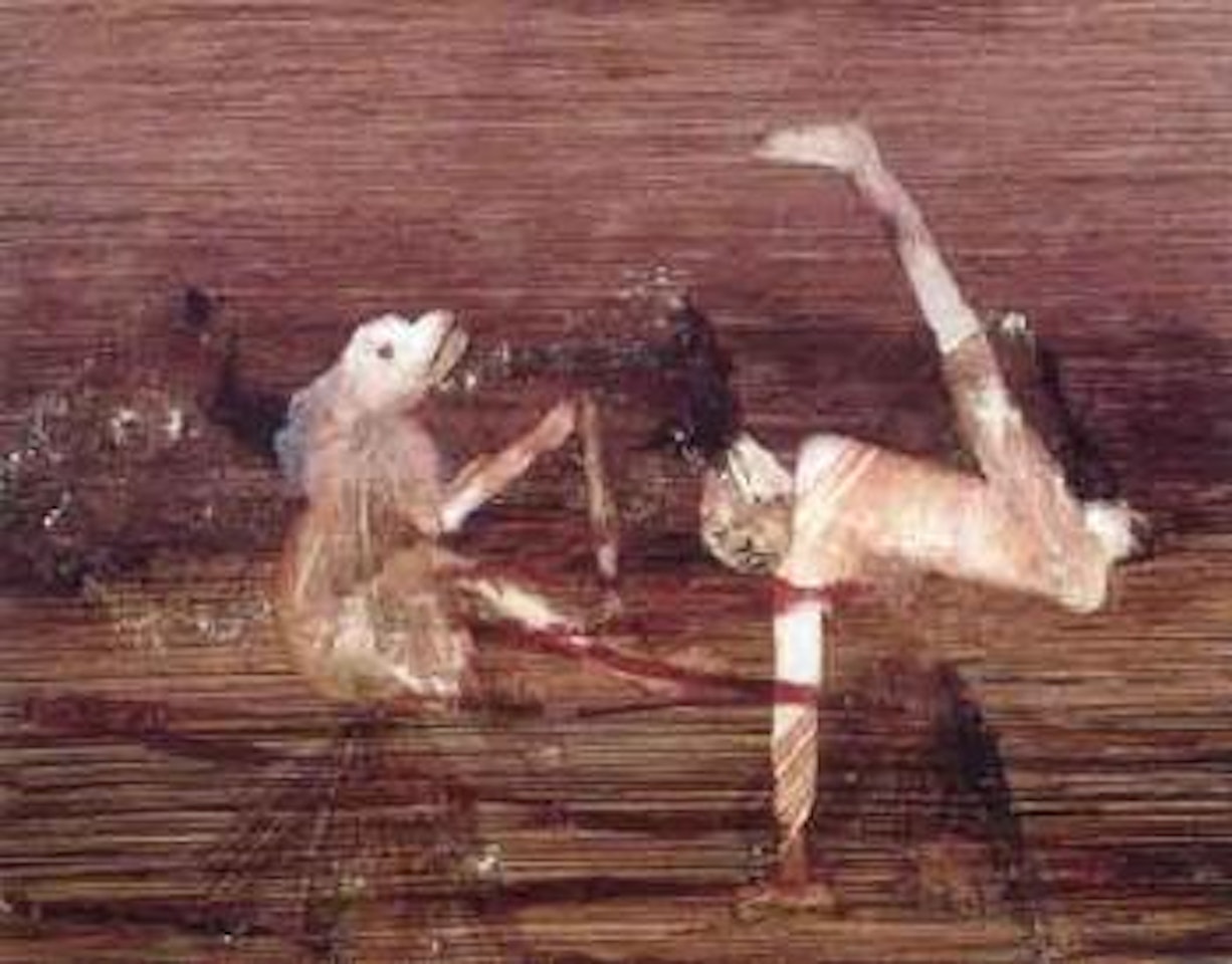 Monkey and acrobat by Sidney Nolan