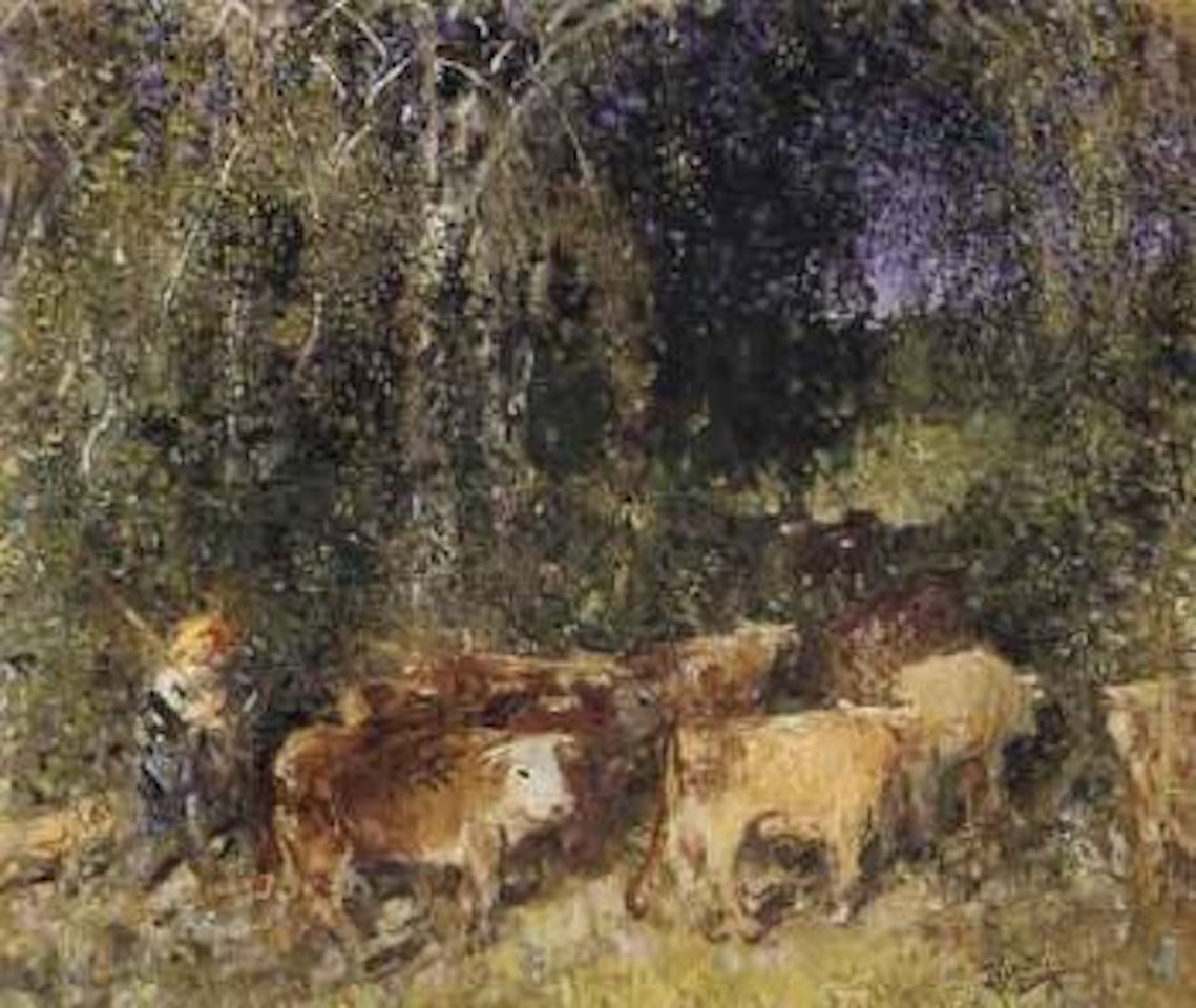 Le troupeau by Pierre Eugène Montezin