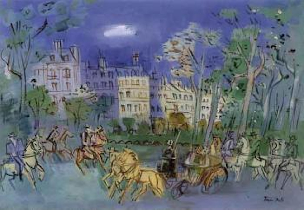Promenade vers le Bois de Boulogne by Jean Dufy