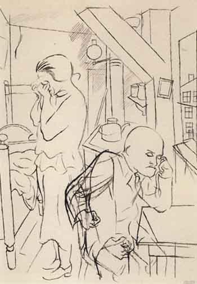 Drawing for Toller's hinkemann by George Grosz