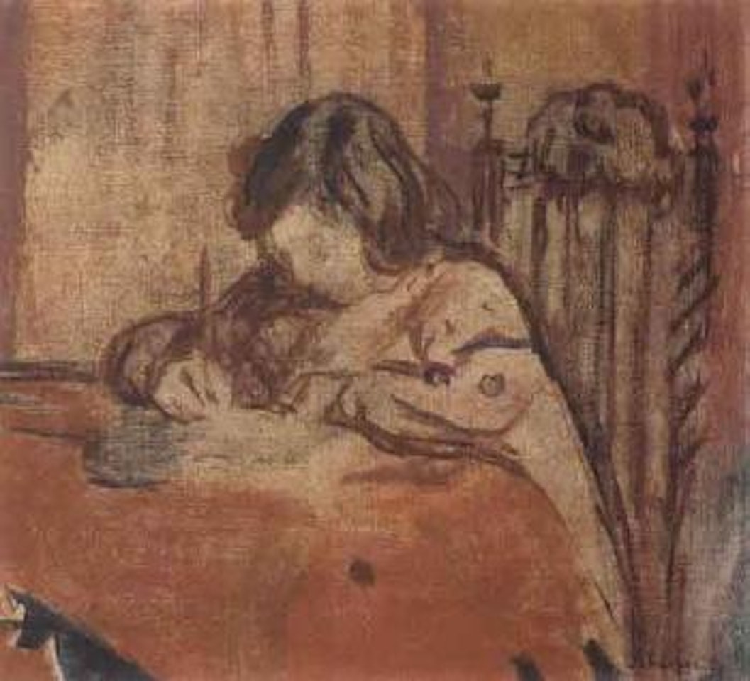 Fillette ecrivant by Henri Lebasque