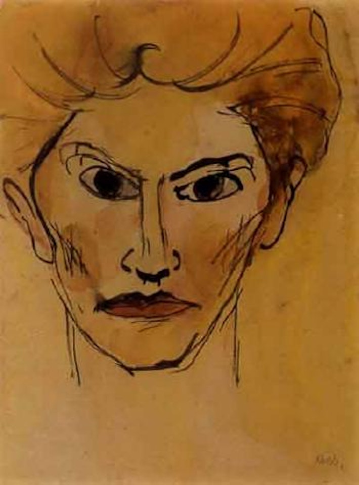 Head of man by Emil Nolde