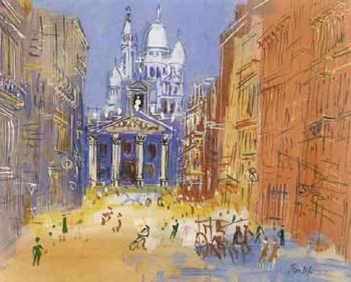 Paris, Rue Lafitte by Jean Dufy