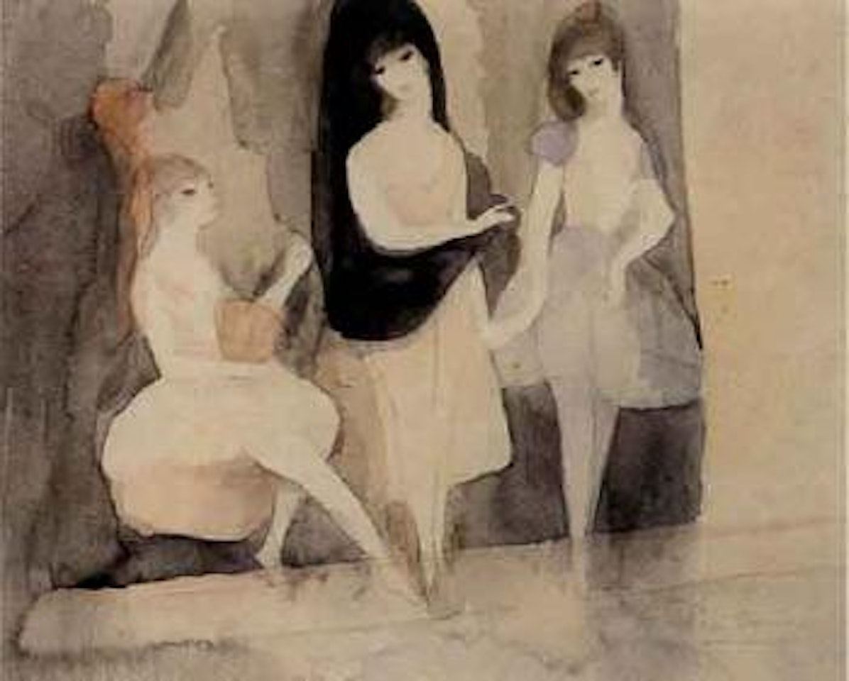 Trois jeune filles by Marie Laurencin