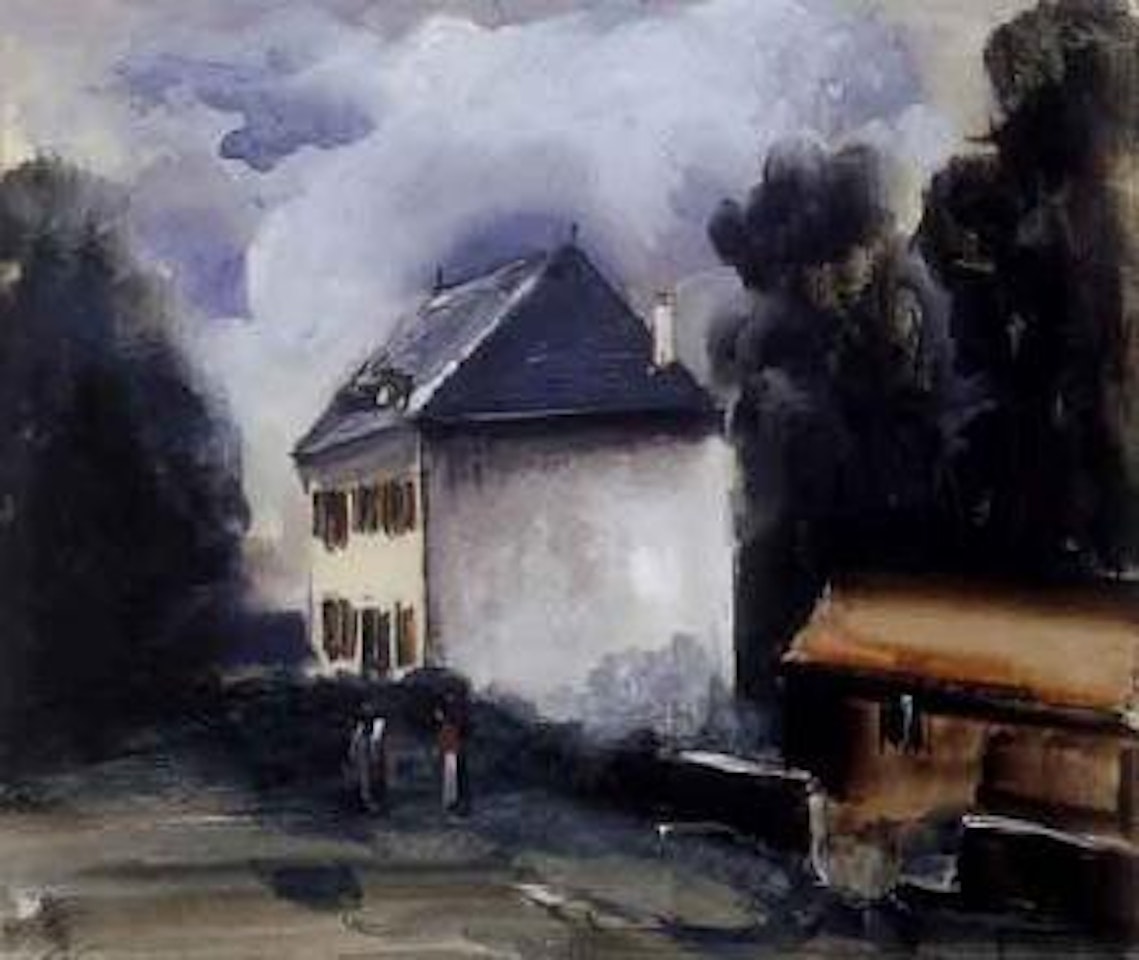 Maison et lavoir pres de valmandois by Maurice de Vlaminck