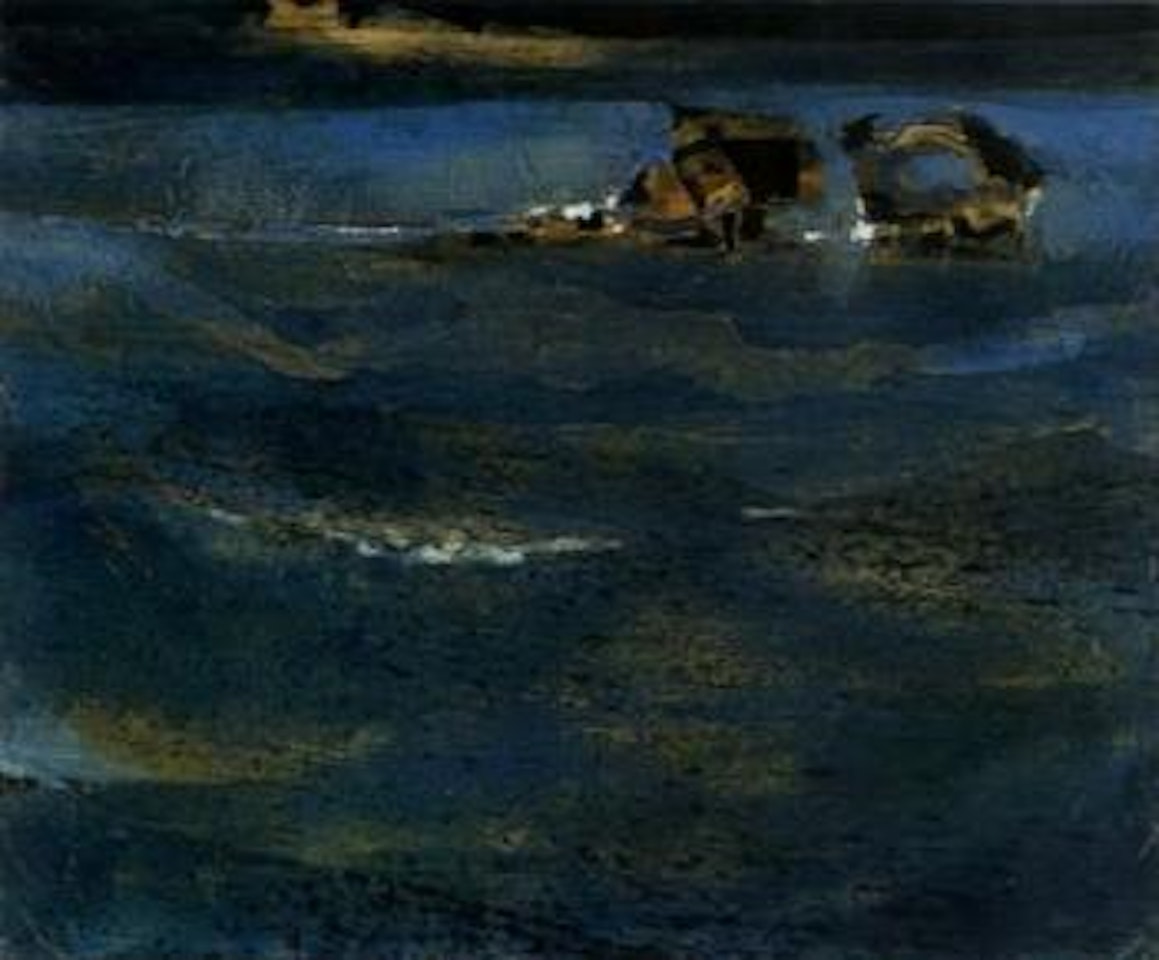 Blue sea and rocks by Michael Ayrton