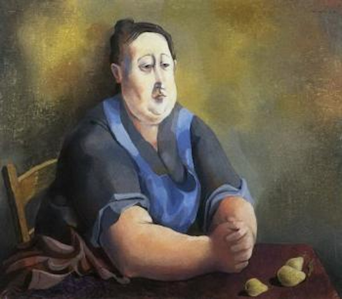 Portrait with pears by Michael Ayrton