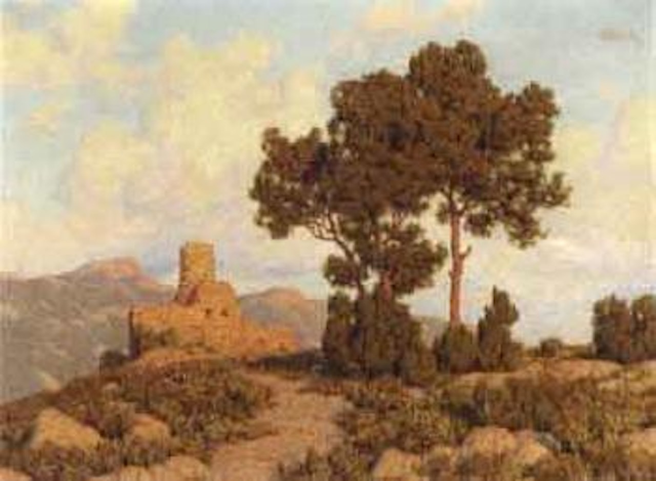 Golden light on Provence by Ivan Fedorovich Choultse