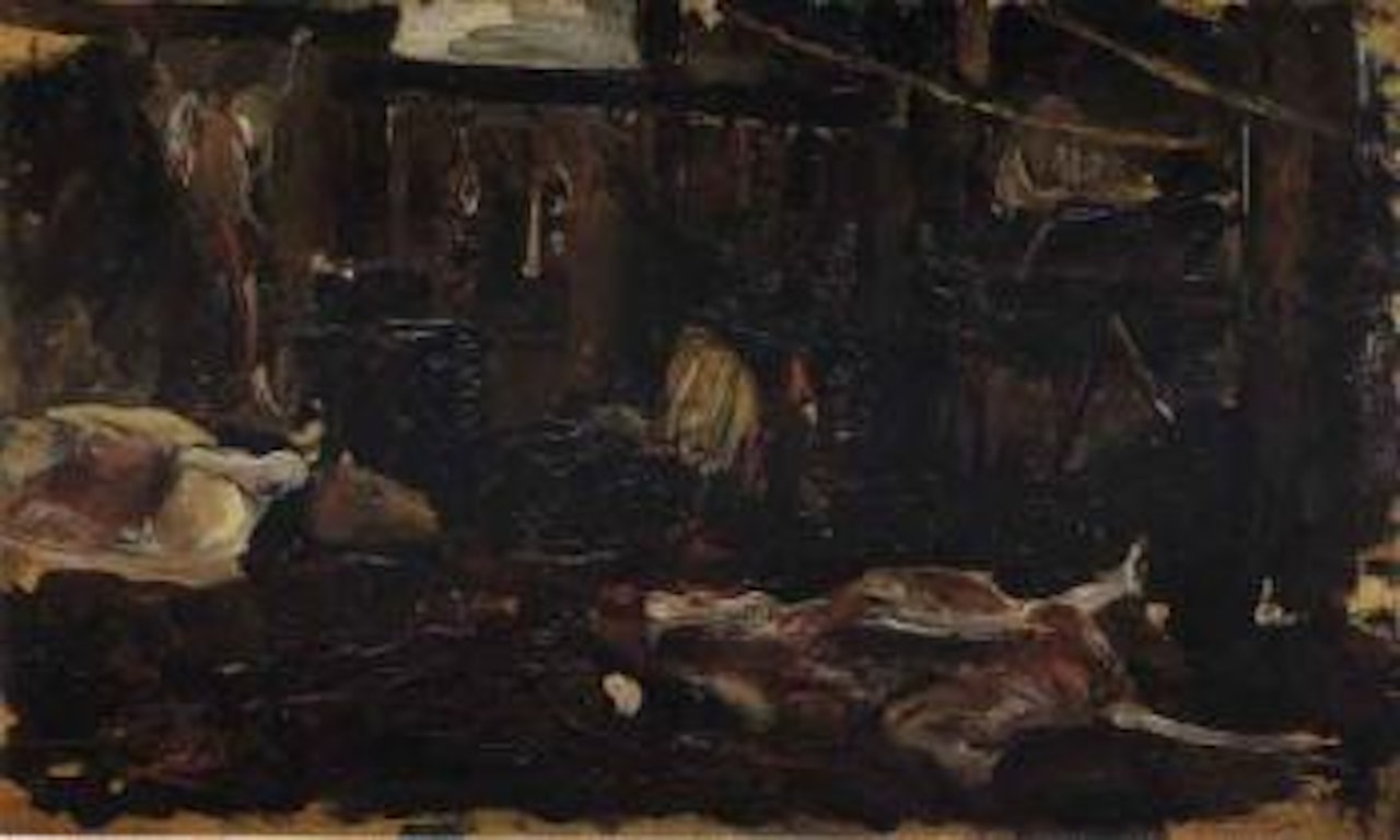 The butchery by Joaquin Sorolla Y Bastida