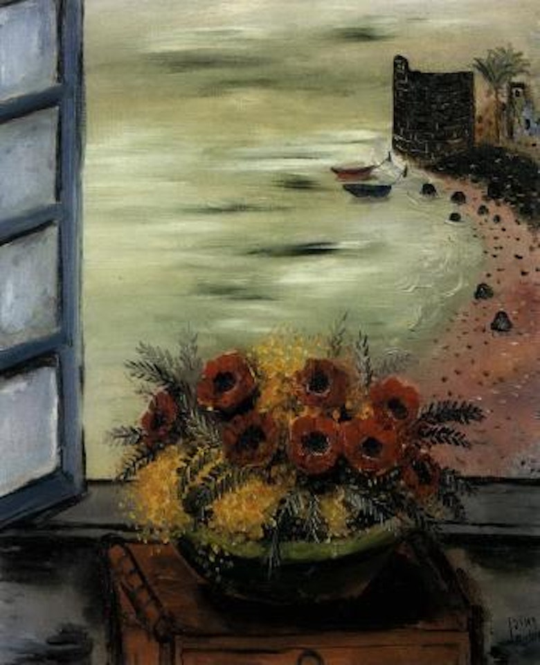 Flowers in Tiberias by Reuven Rubin
