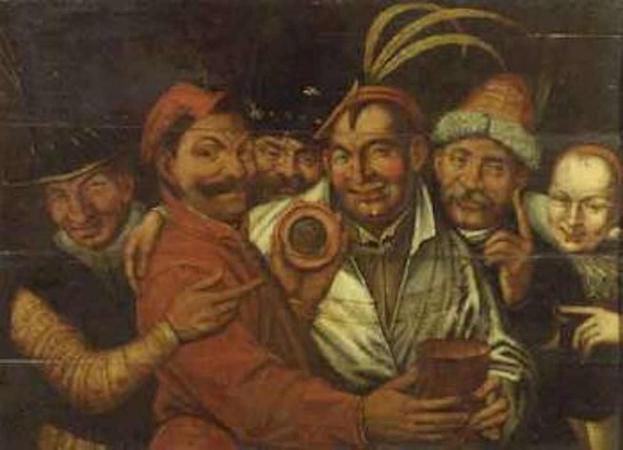 Vanity, jesters mocking by Jan Matsys