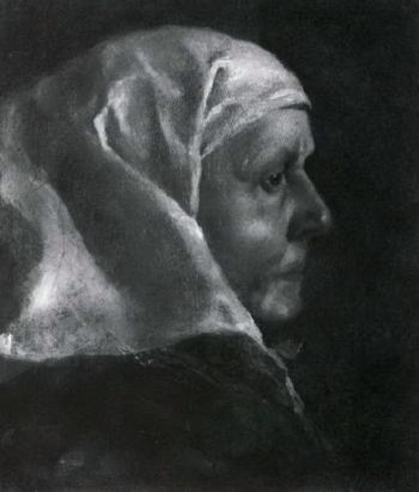 Study of an old lady by Lenain Brothers