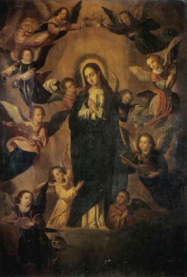 The Coronation of the Virgin by Flemish School
