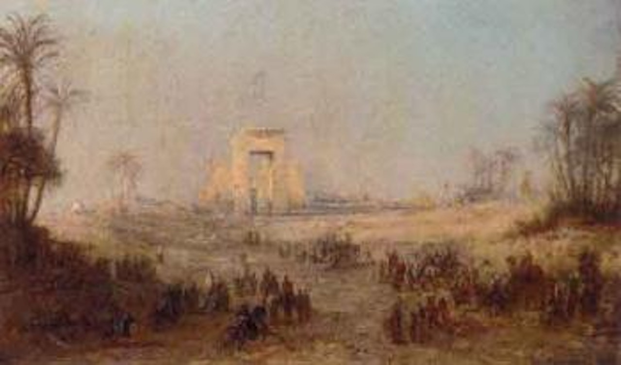 Travelling towards Giza, Egypt by Eugene Fromentin