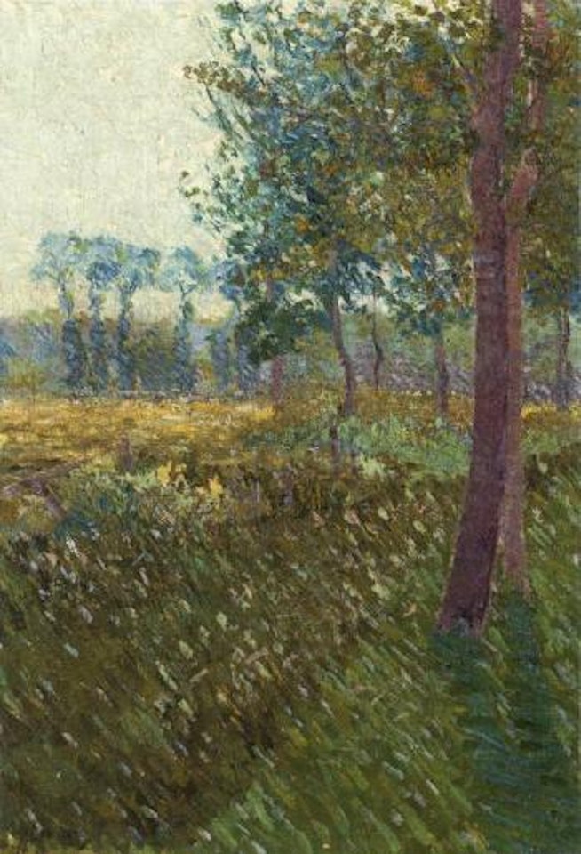 Peupliers au bord d'un champ by Gustave Loiseau