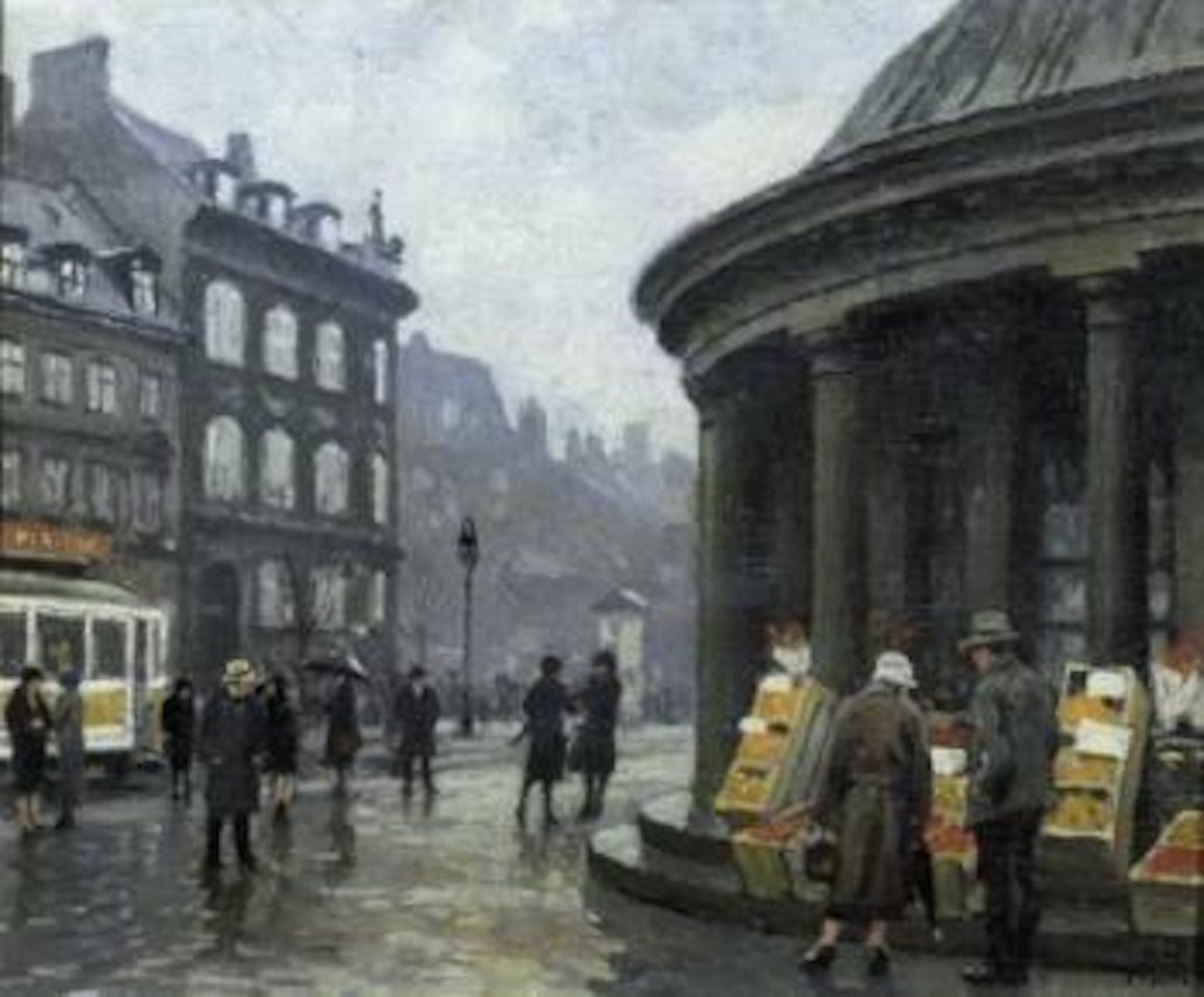City square, Copenhagen by Paul Fischer