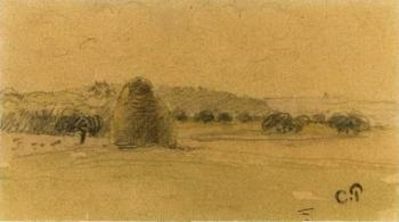 Le meulon by Camille Pissarro