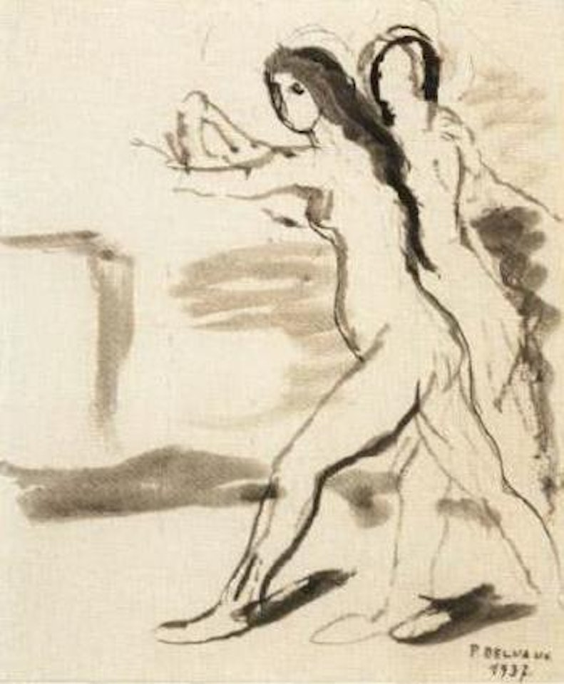 Deux femmes by Paul Delvaux