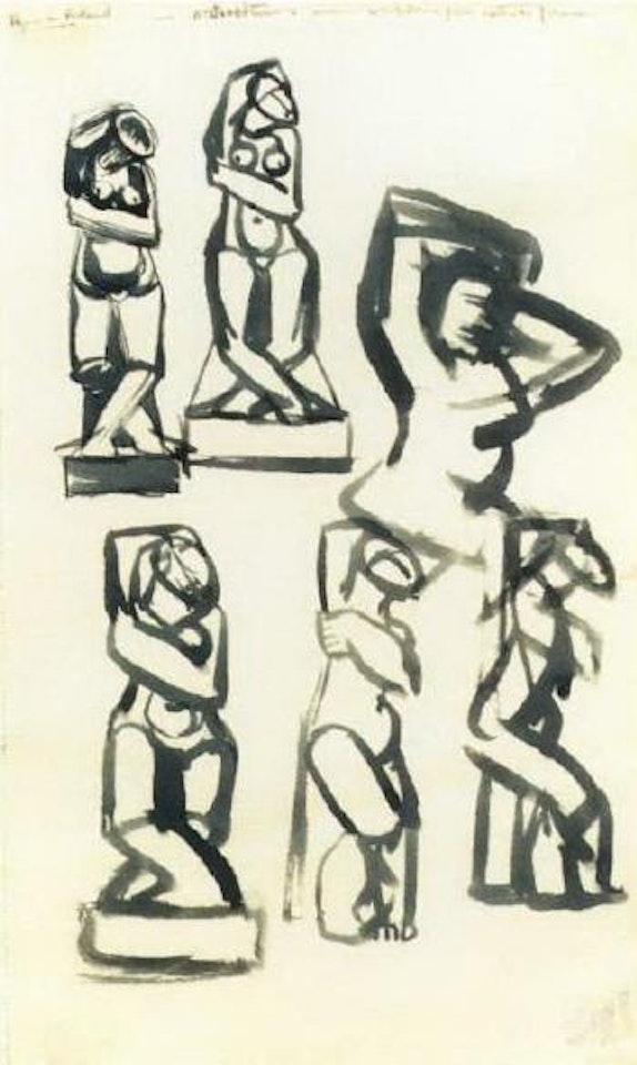Studies for sculpture by Henry Moore