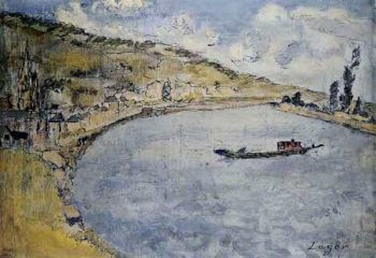 Landscape by La Bouille by Celso Lagar