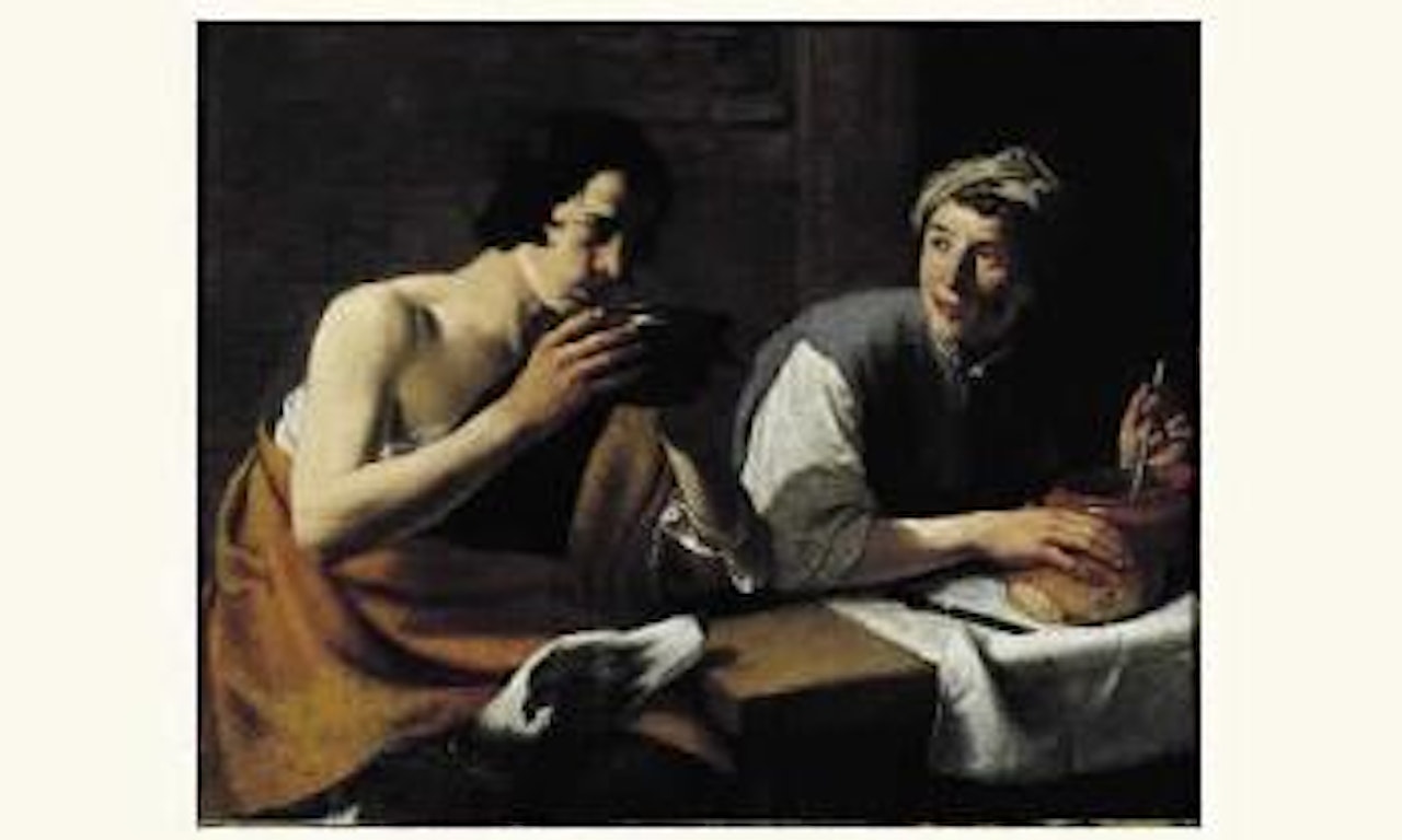 Esau vendant son droit d'ainesse by Dutch School