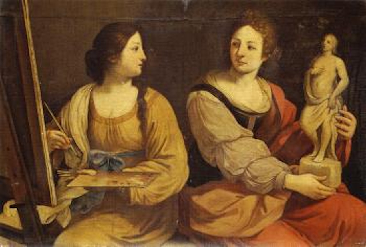 Allegory of Painting and Sculpture by BOLOGNESE SCHOOL