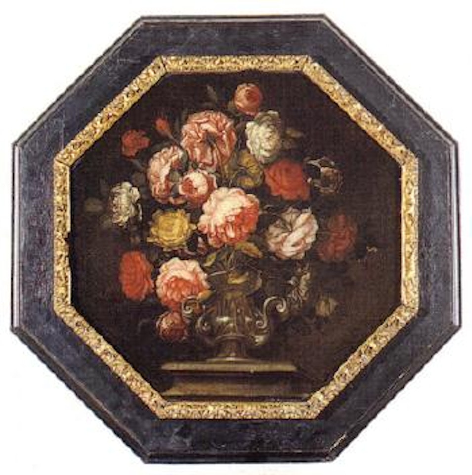 Vase with roses. Vase with carnations by Florentine School