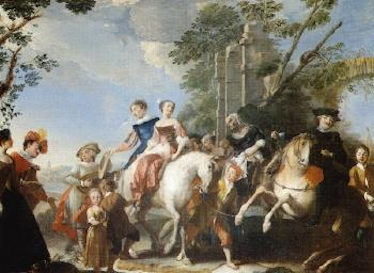 Wedding procession by Francesco Giuseppe Casanova
