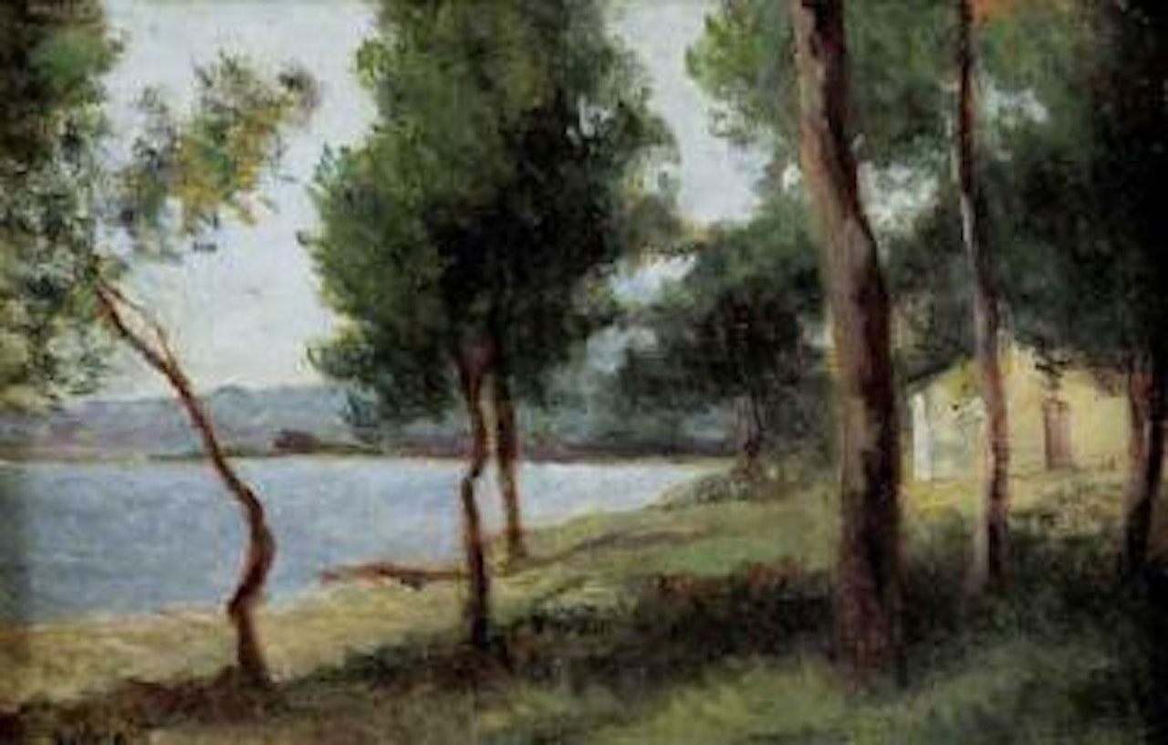 Crique sous la pinede by Maximilien Luce