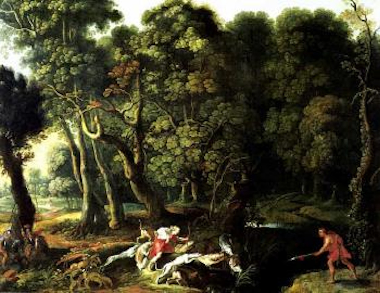 Meleager and Atalante hunting by Peter Paul Rubens