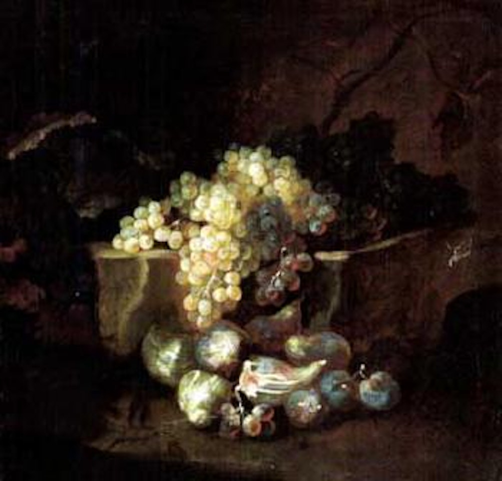 Still life with grapes and fruit by Neapolitan School