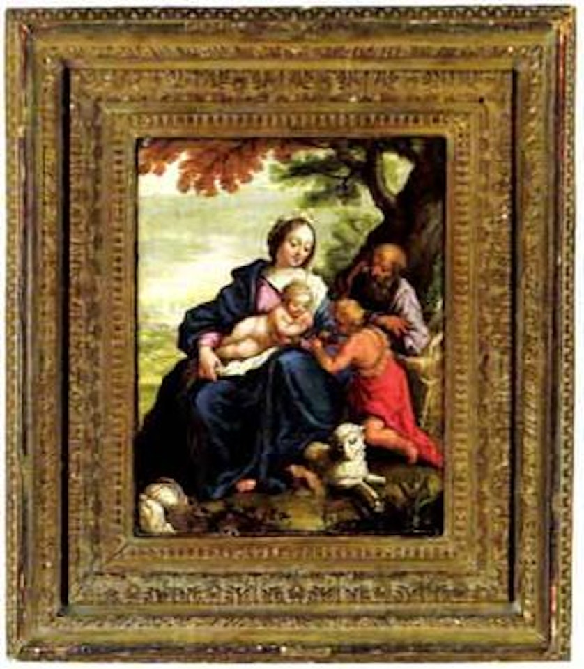 Holy Family with the infant St John by Italian School