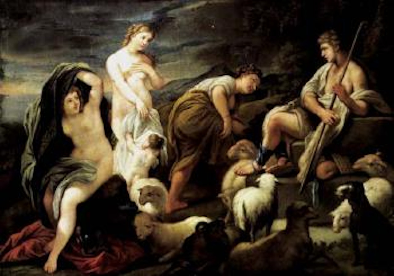 Judgement of Paris by Circle of Luca Giordano