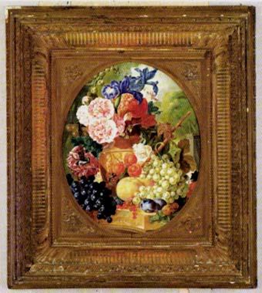 Biedermeier style still life of flowers by Frederick Victor Bailey