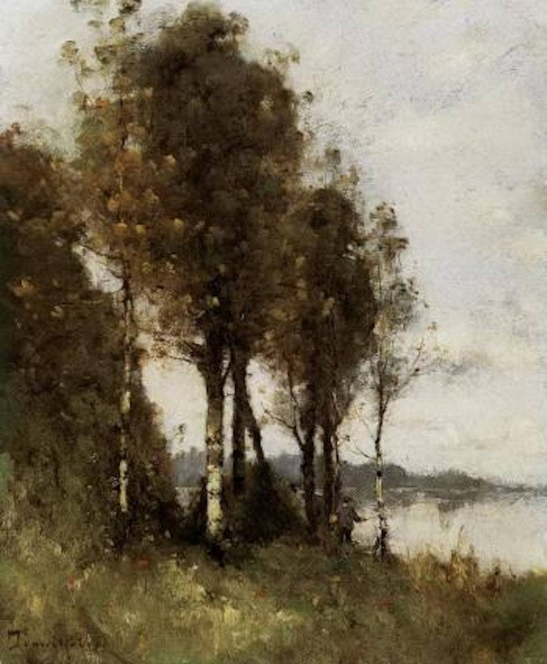Fishing by Paul Désiré Trouillebert