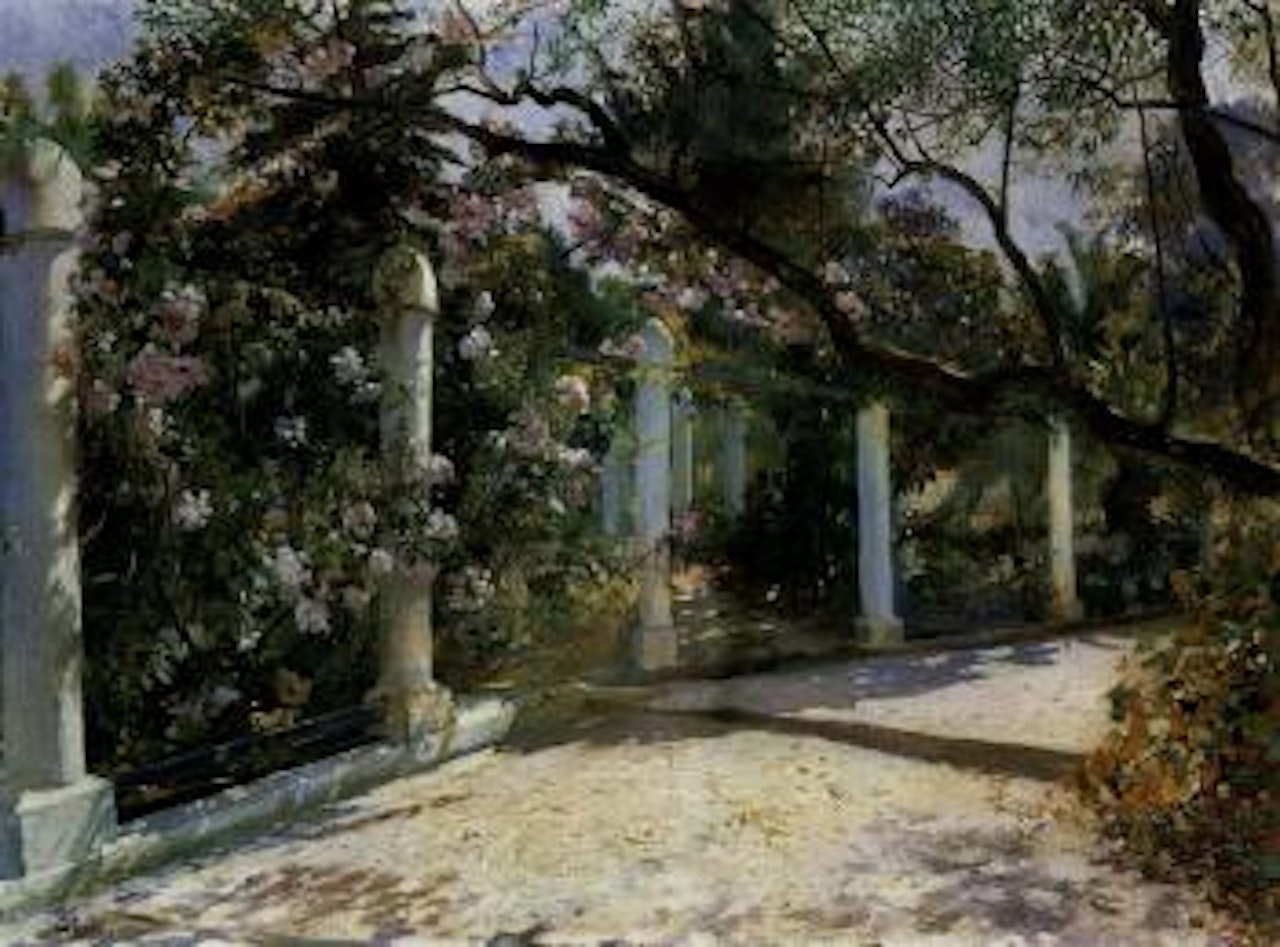 Almond trees, Algiers by Georges Antoine Rochegrosse
