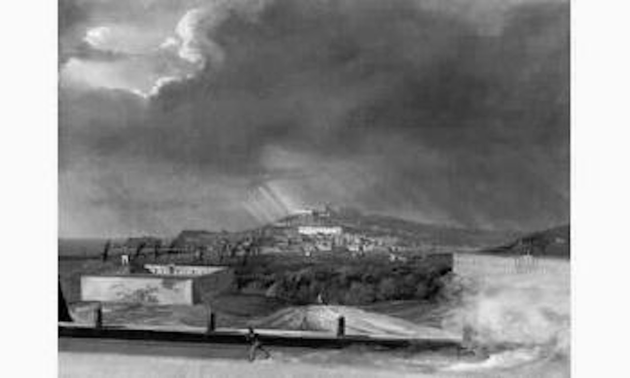 Coup de vent a Naples by Neapolitan School