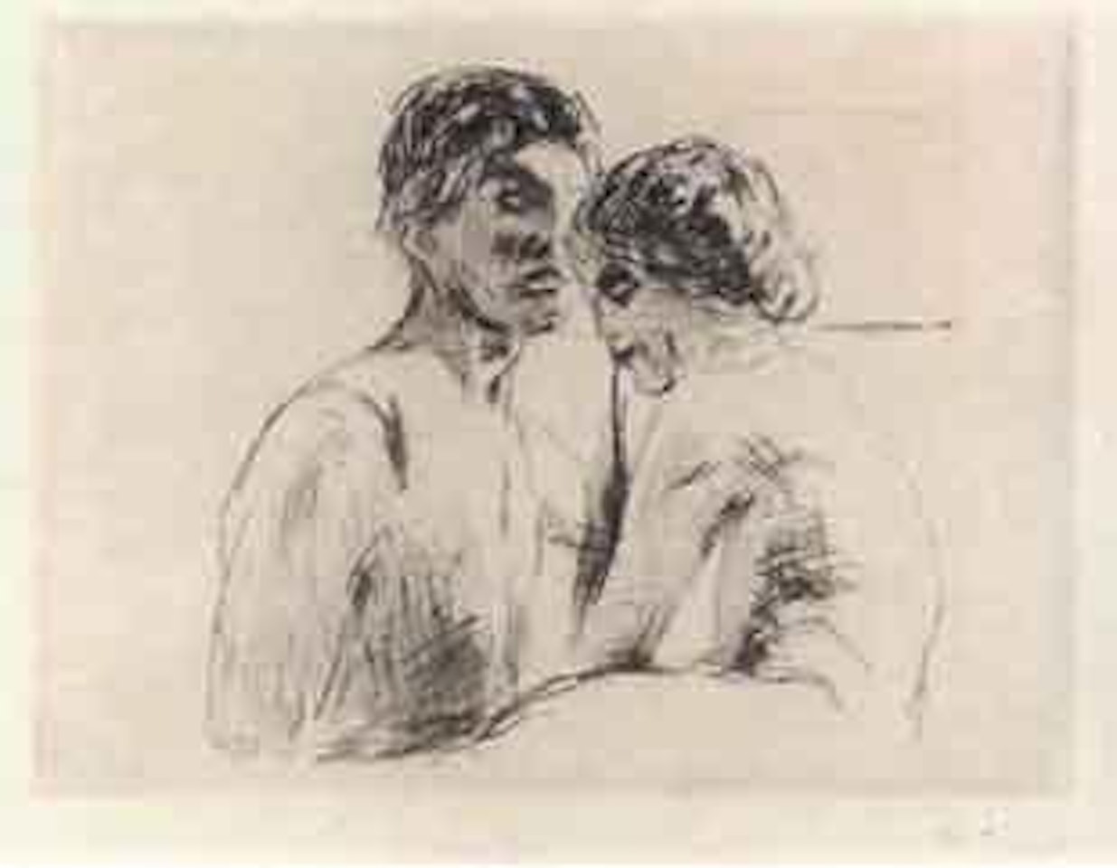 Two people by Edvard Munch