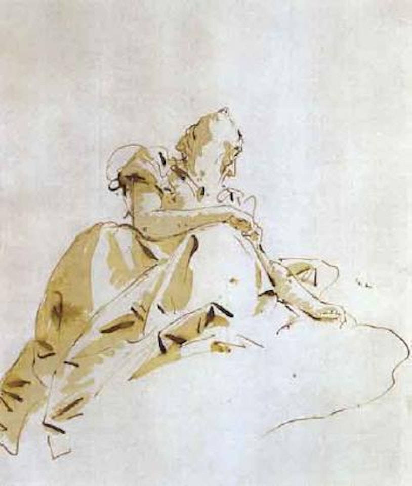 Etude pour une figure plafonnante by Giovanni Battista Tiepolo
