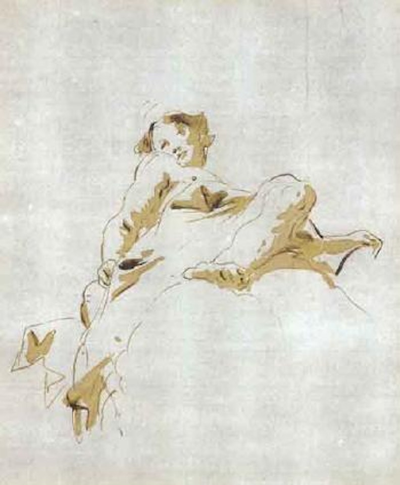 Etude de figure plafonnante by Giovanni Battista Tiepolo