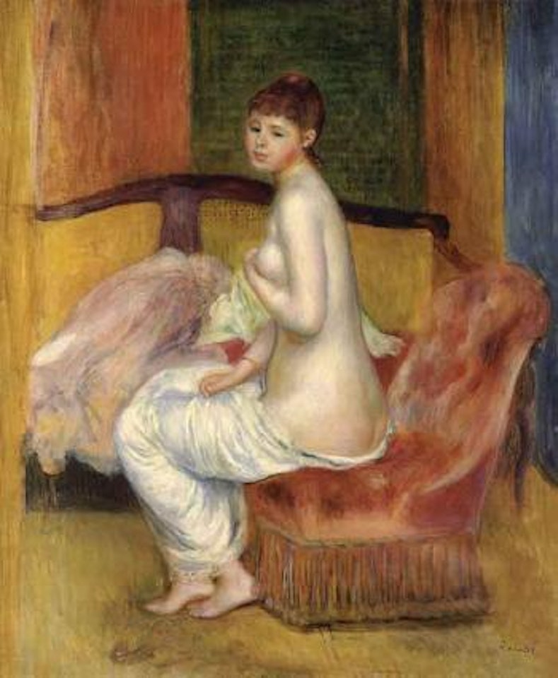 Nu assis or le repos by Pierre-Auguste Renoir