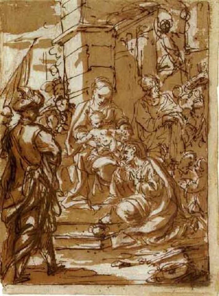Adoration of the three kings by Gaspare Diziani