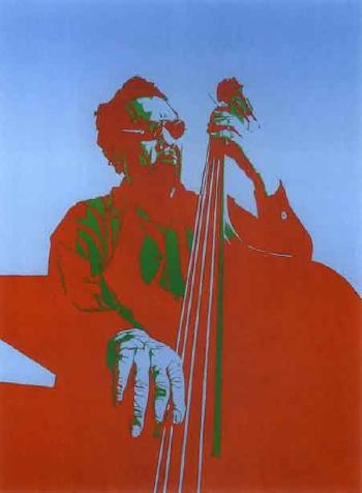 Charlie Mingus by Bernard Rancillac